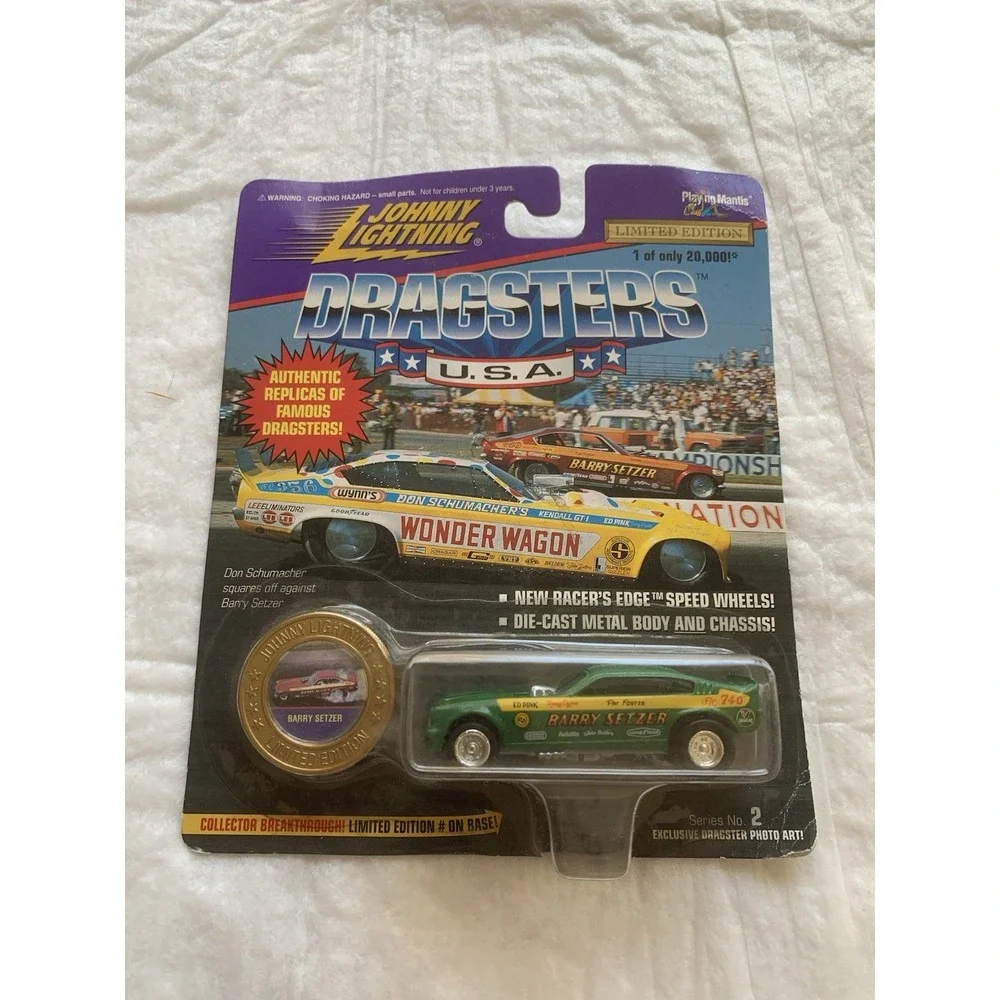 NIP Johnny Lightning Dragsters (3), Hot Wheels (1) Working Rigs (1)